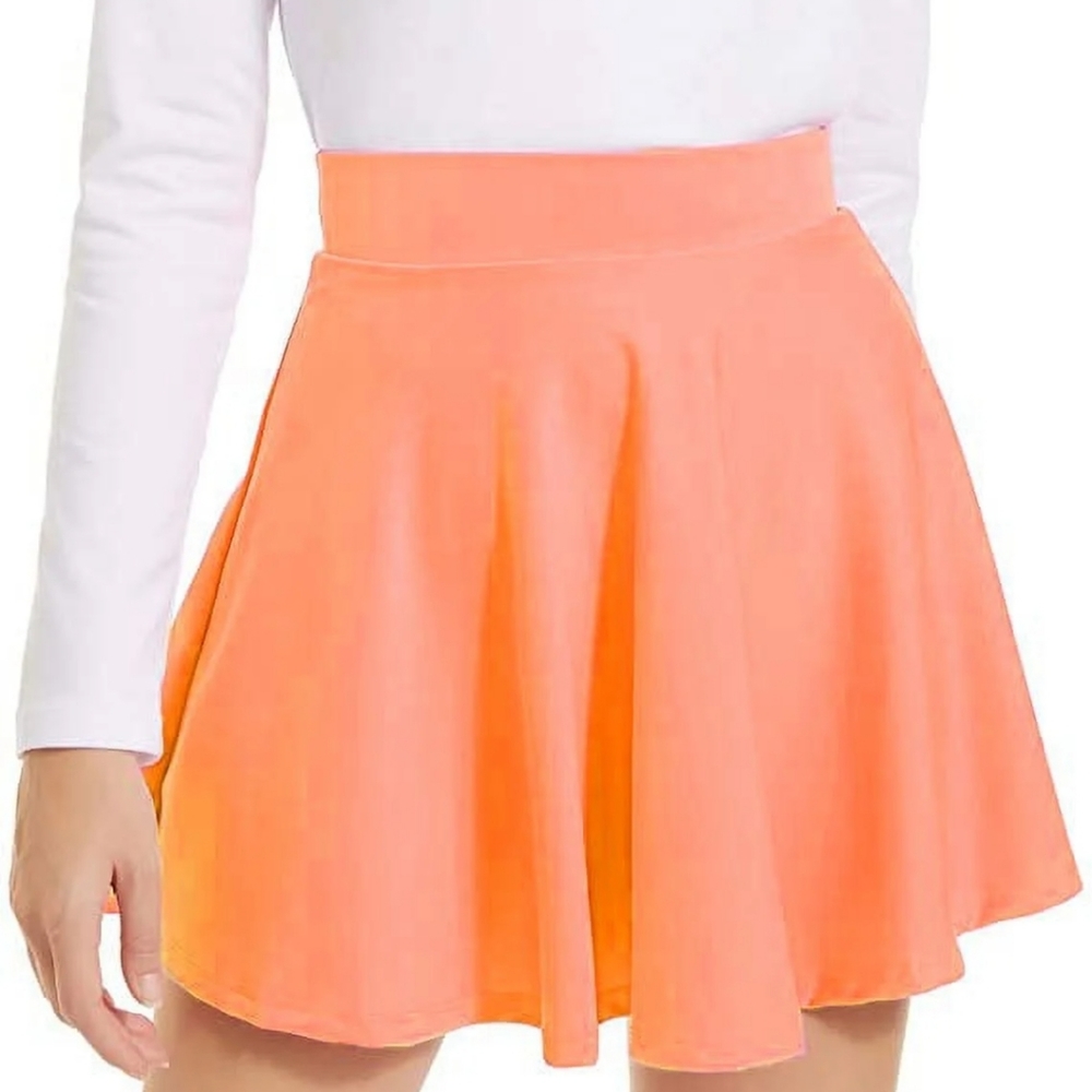 Charlotte Russe Women's Mini Skater Skirt Elegant High Elastic Waist